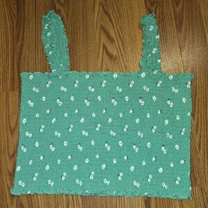 Arizona Jean Company Teal Smocked Top